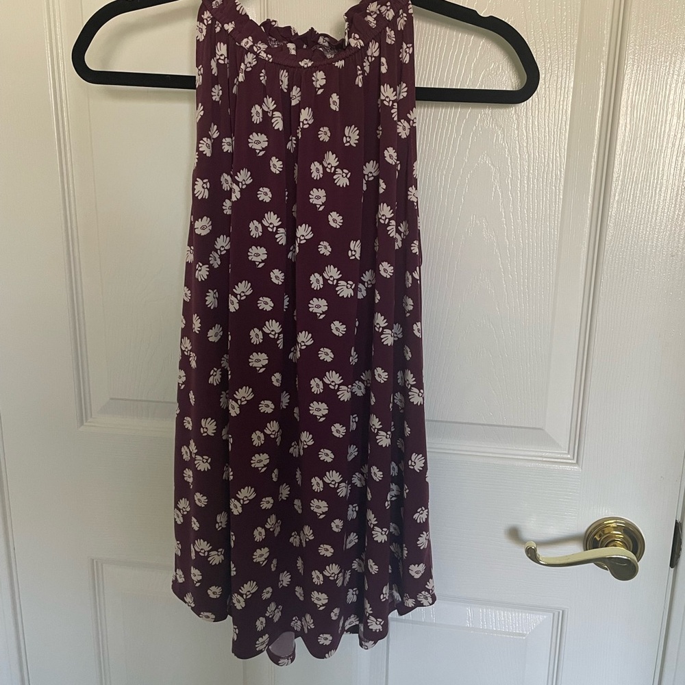 Ann Taylor Factory Floral Swing Blouse